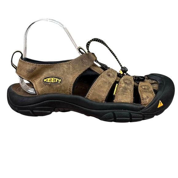 Keen Mens Brown Newport Leather Strappy Trail Hiking Sandal Size US 9